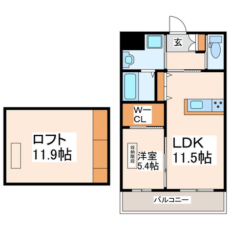 ヴェルドミール弐番館の物件間取画像